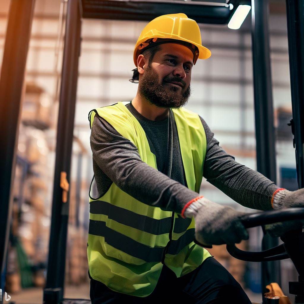 The hero image could showcase a confident and skilled forklift operator in action, wearing appropriate safety gear and demonstrating proper handling techniques. This image would highlight the importance of training in developing competent operators.